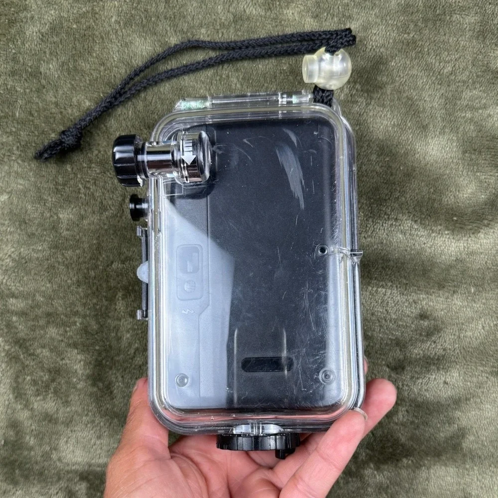 Snap Sights 35mm Film Camera Waterproof Underwater Case 100ft‎ 30m Black Clear